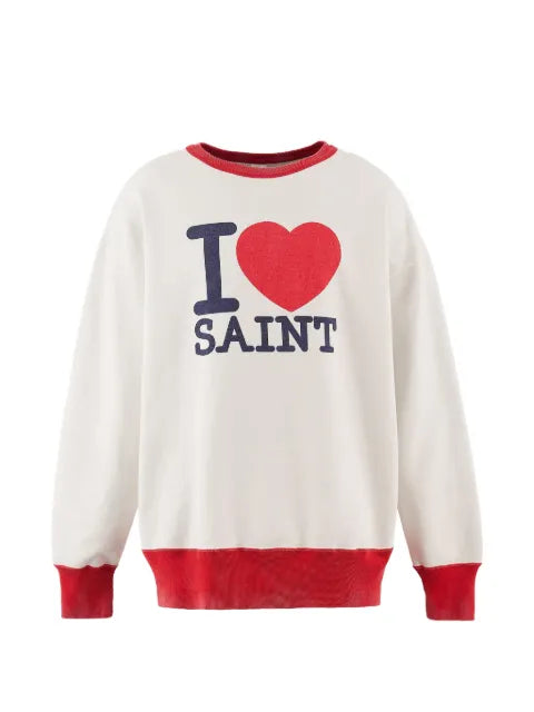 SAINT MXXXXXX print crew-neck sweater