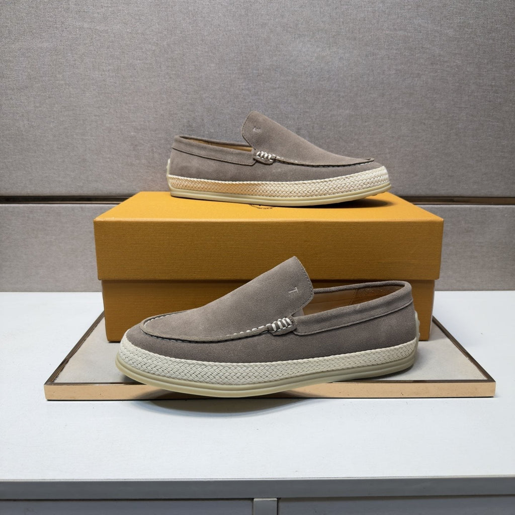 TOD'S Men's Textured Slip-On Loafers
